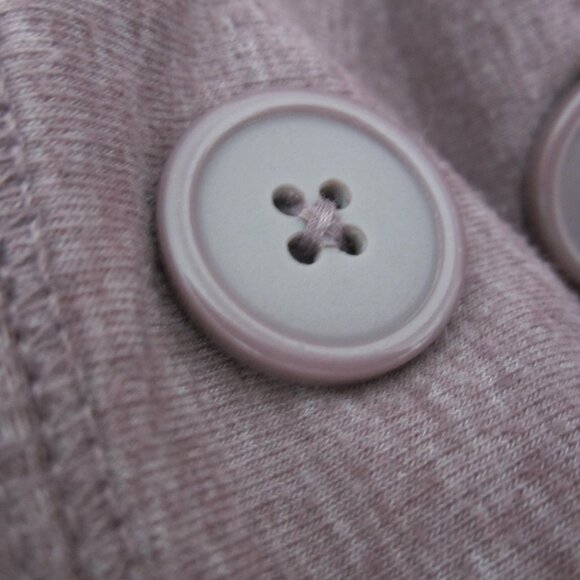 Merona Womens Plus 2X Heather Mauve Purple LS Cotton Blend Cardigan Sweater 46" - Picture 7 of 11